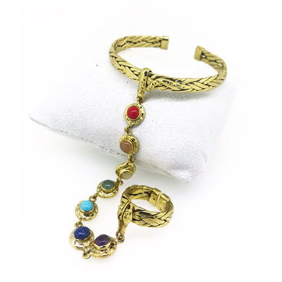 7 Chakra Bracelet Hand Harness