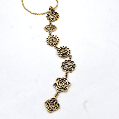 7 Chakra Brass Unisex on Handmade Italian leather Braid