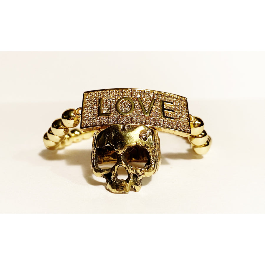 Gold & Bling LOVE bracelet