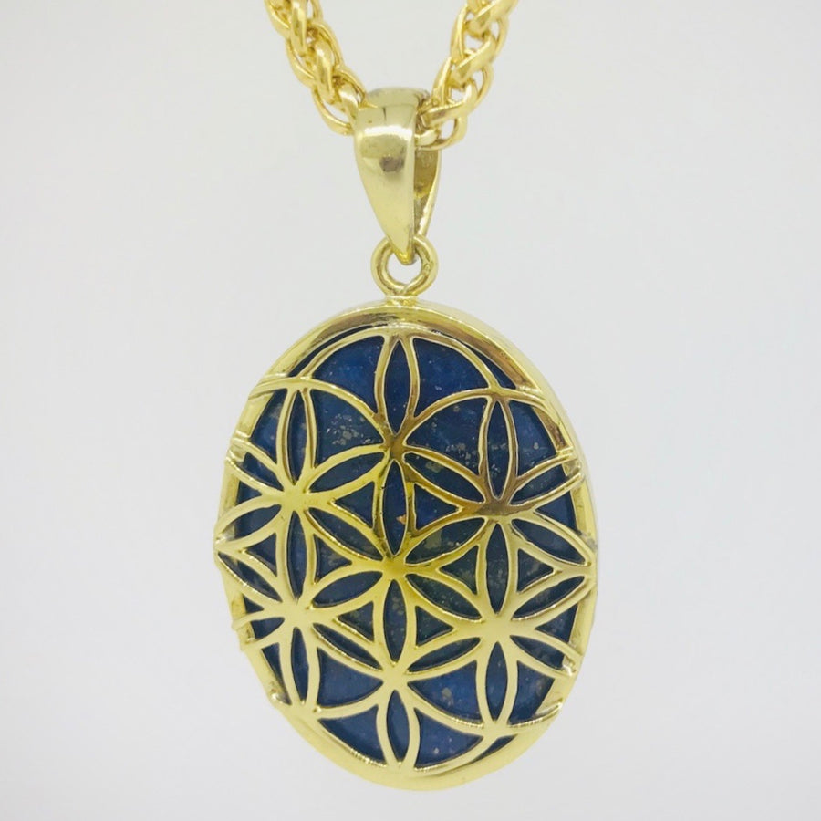 Flower Of Life - Lapis Lazuli Talisman Pendant