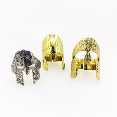 Knight’s Helmet Ring Handmade - Thumb ring or normal