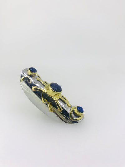 Eye See You Lapis Talisman Long Ring
