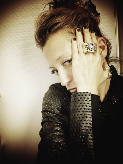 SAVE ME, I'M FINE -Status Update Ring Unisex