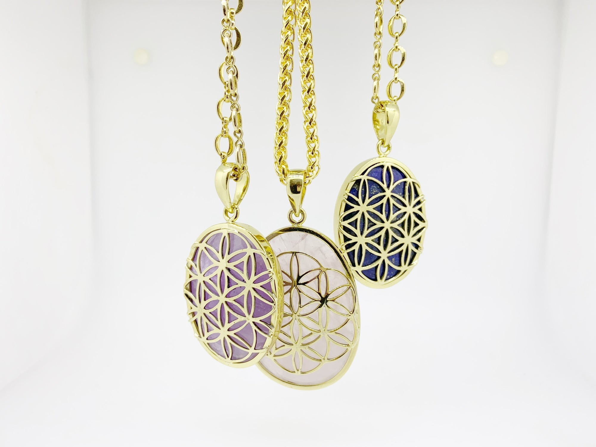 Flower Of Life - Lapis Lazuli Talisman Pendant