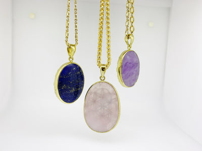 Flower Of Life - Lapis Lazuli Talisman Pendant