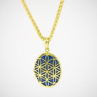 Flower Of Life - Lapis Lazuli Talisman Pendant